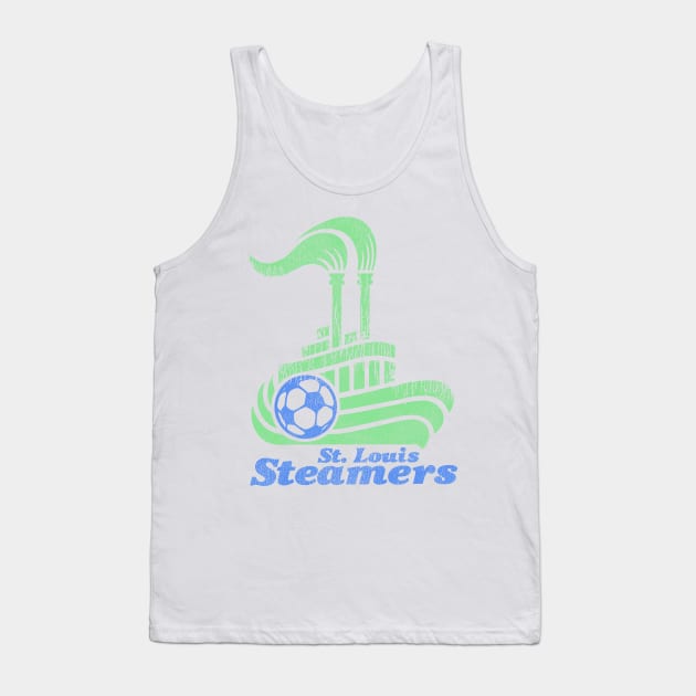 St Louis Steamers Vintage 80s Defunct Soccer Team Tank Top by darklordpug